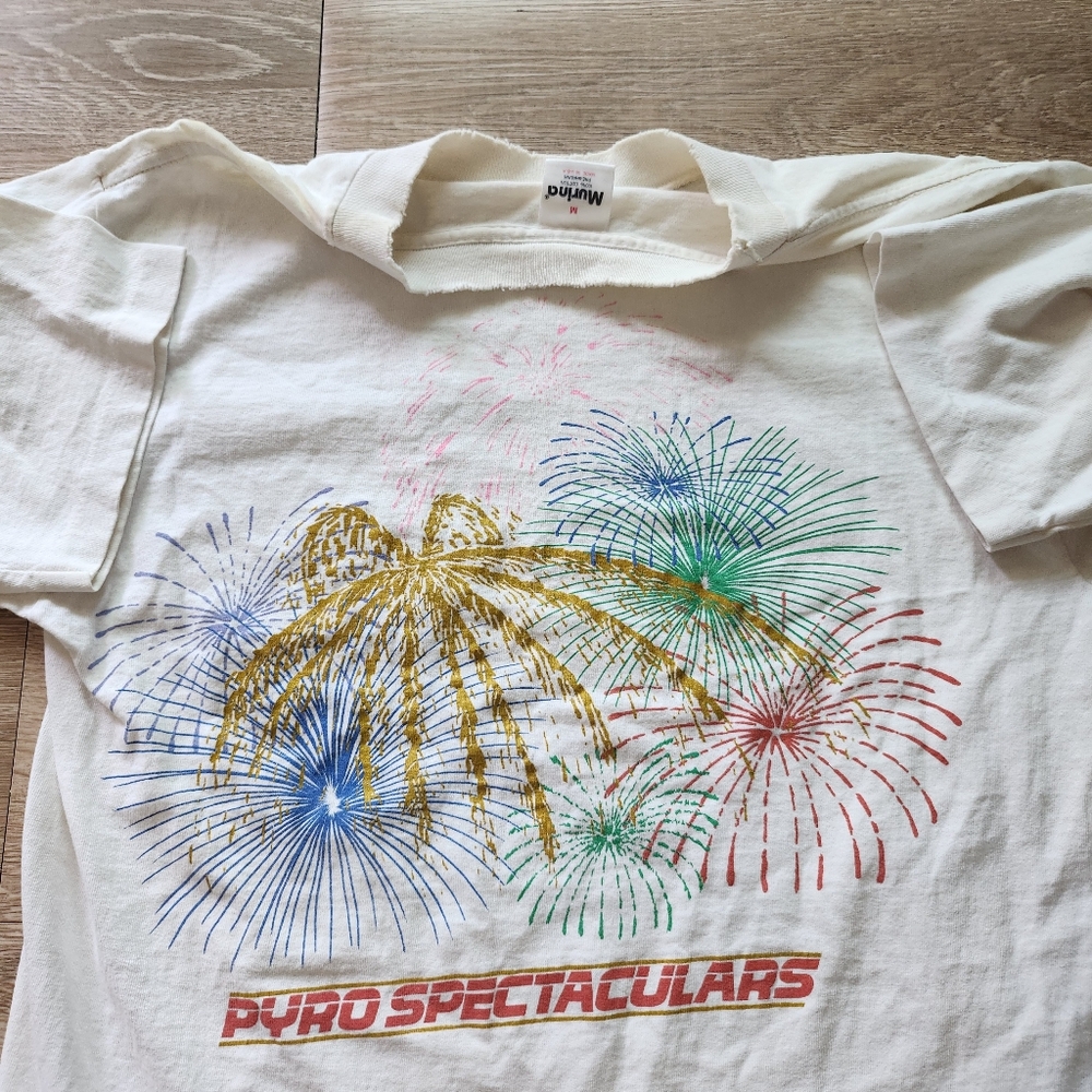 80s Pyro Spectaculars Fireworks Pocket Tshirt